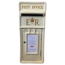 Ivory and Gold Royal Mail Wedding Post Box Hire