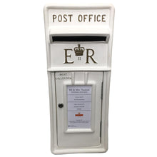 White and Gold Royal Mail Wedding Post Box Hire